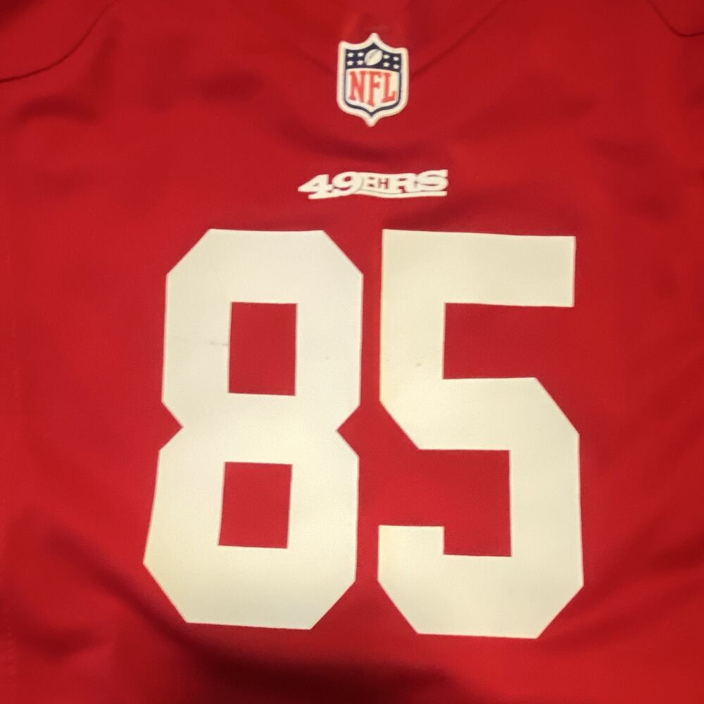 Nike NFL 49ers Vernon Davis #85 Jersey Womens XXL Red On Field Football - Picture 7 of 8